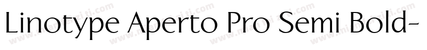 Linotype Aperto Pro Semi Bold字体转换
